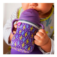 B.Box Sippy Cup Sleeve Cactus Capers - Purple