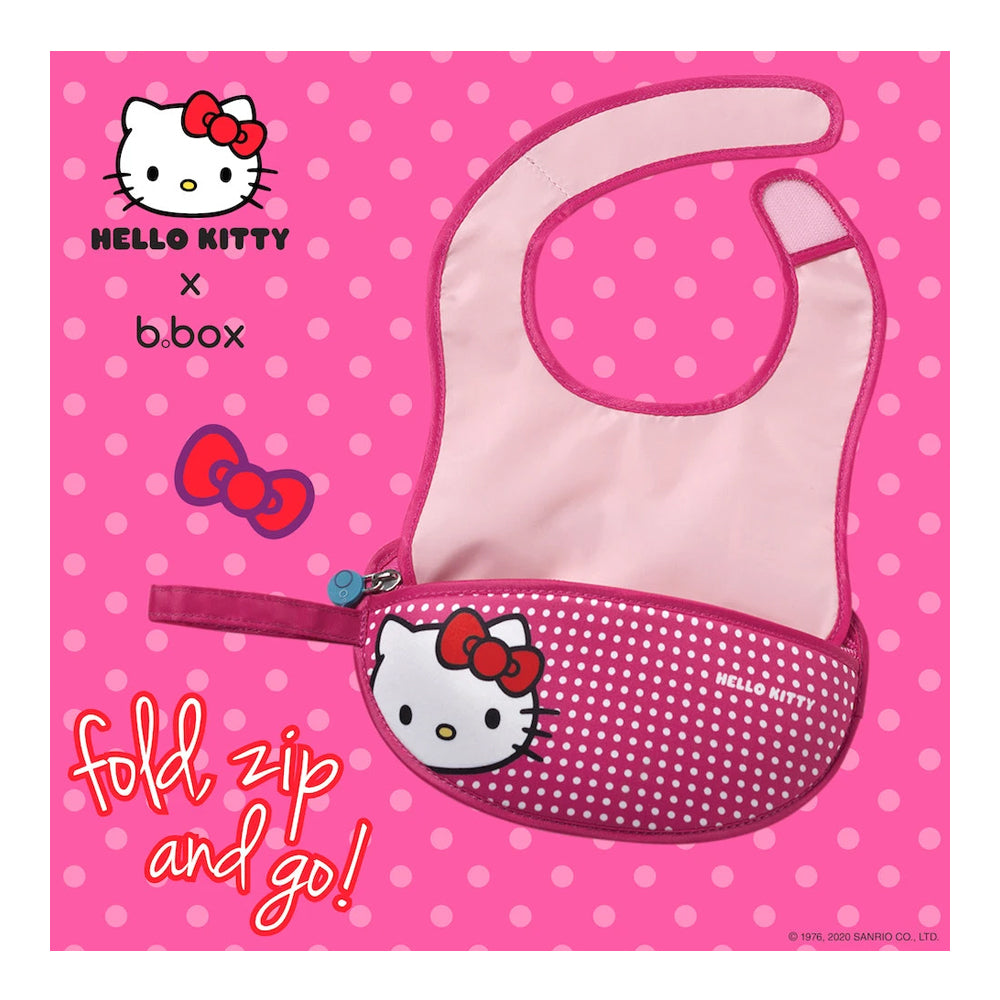 B.Box Hello Kitty Travel Bib + Spoon - Pop Star B.Box