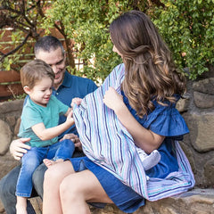 Bebe Au Lait Classic Muslin Nursing Scarves (Candy Stripes) Bebe au Lait