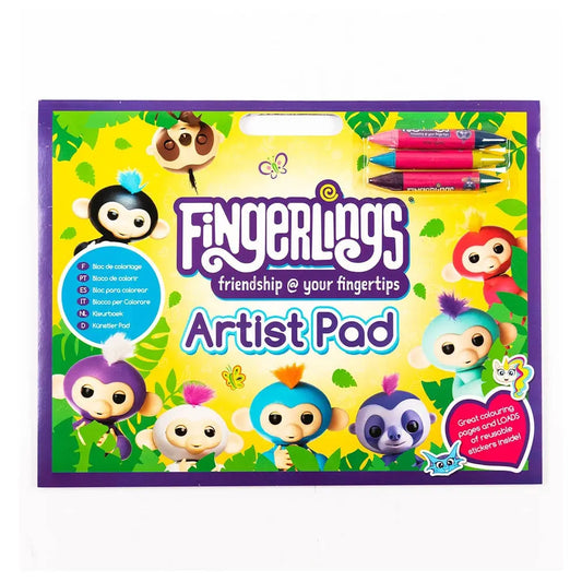 Fingerlings Friendship Your Fingertips, Artist Pad Alligator Books