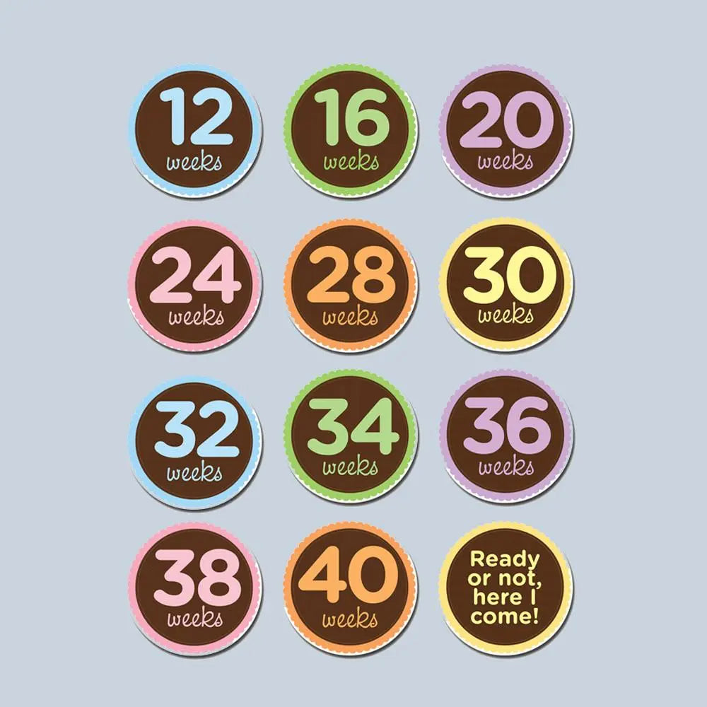 Sticky Bellies Maternity stickers: 12-40 Weeks Sticky Bellies