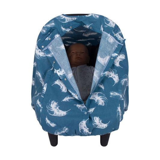 Sevi Bebe Infant Car Seat Cover - Feather Pattern