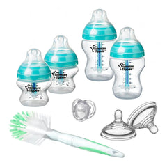 Tommee Tippee Advanced Anti-Colic BoTommee Tippeele Starter Set Kit Feeding Bottle - Blue 2 bottles (150ml), 2 bottles (260ml) Tommee Tippee