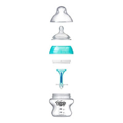 Tommee Tippee Advanced Anti-Colic BoTommee Tippeele Starter Set Kit Feeding Bottle - Blue 2 bottles (150ml), 2 bottles (260ml)