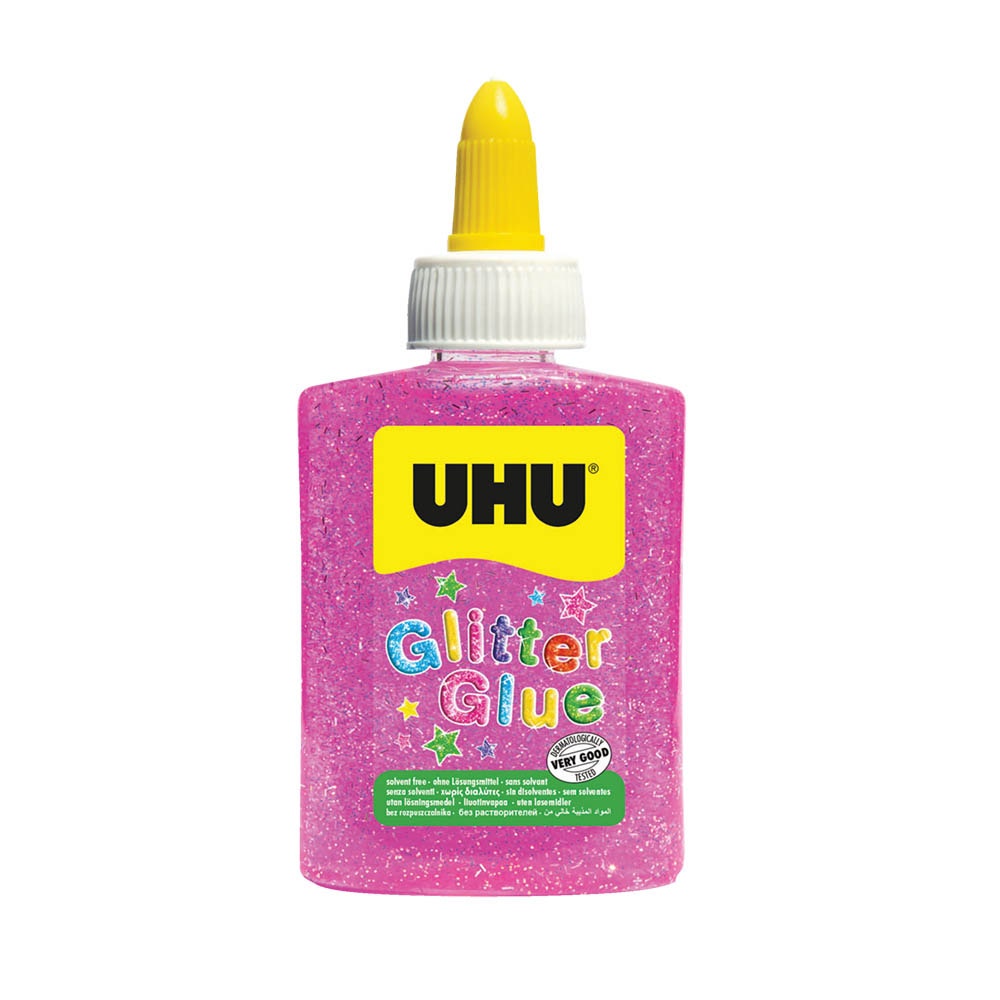 UHU Glitter Glue Bottle - Pink UHU