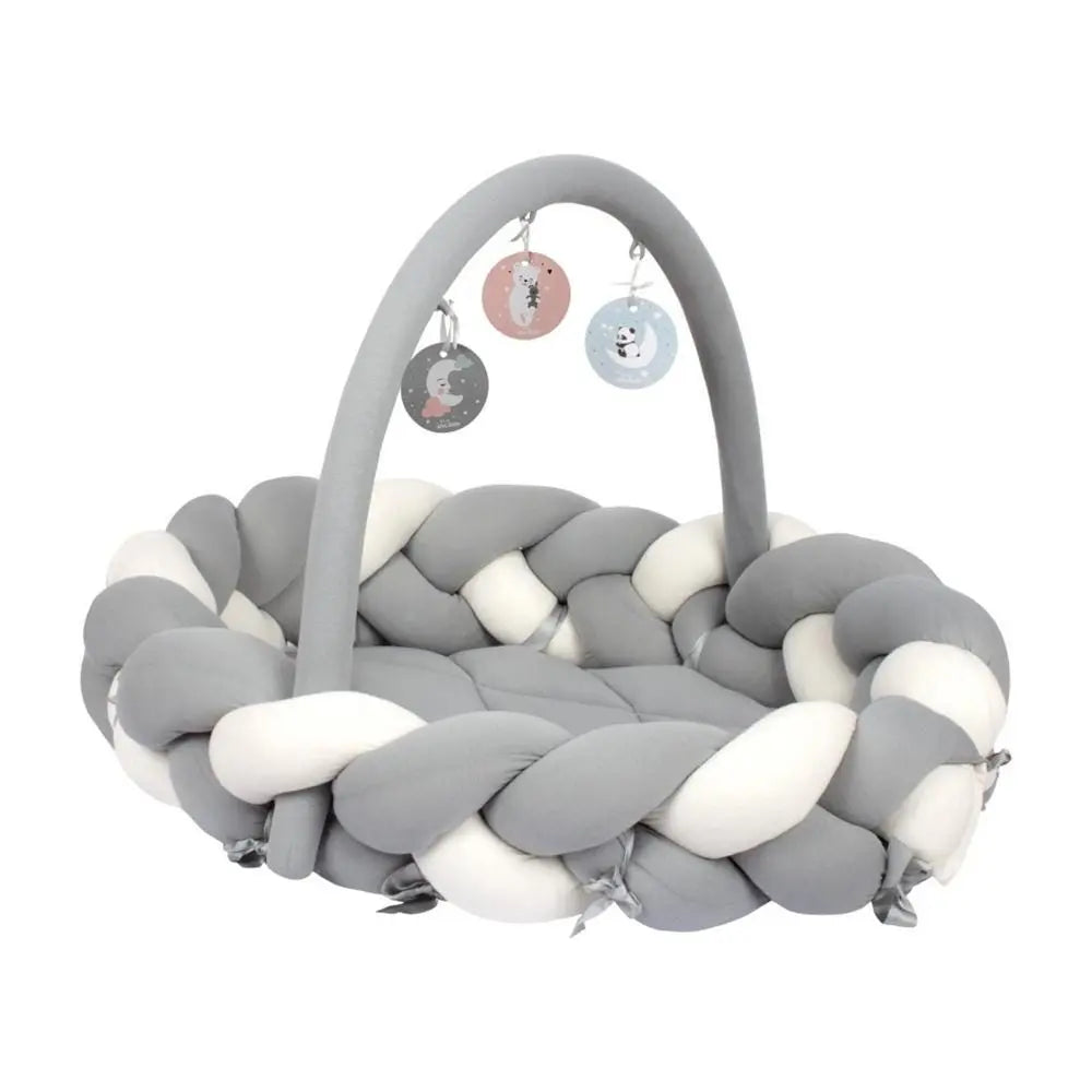 Sevi Bebe 3 in 1 Multifunctional Braided Bed & Bumper - Grey Sevi Bebe
