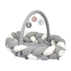 Sevi Bebe 3 in 1 Multifunctional Braided Bed & Bumper - Grey Sevi Bebe