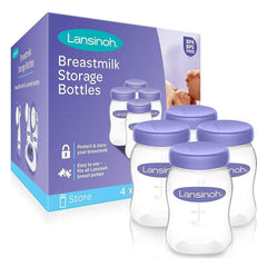 Lansinoh Breast Milk Storage Bottles - Pack of 4