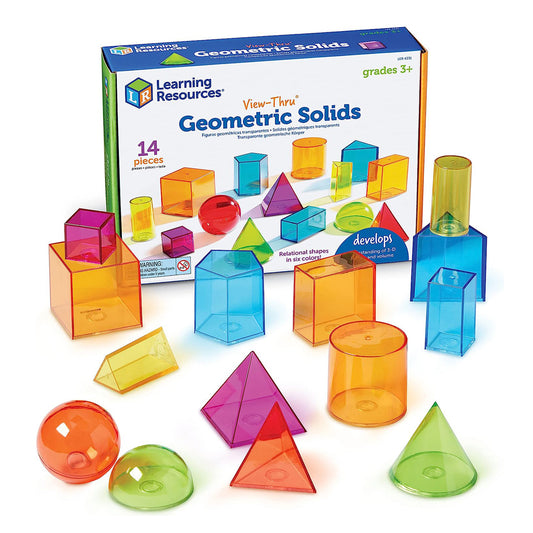 Learning Resources - View-Thru Colourful Geometric Shapes  :(6 years +)