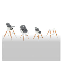Olmitos Wooden Highchair - Dark Grey