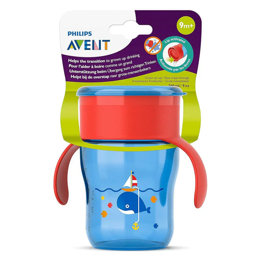 Philips Avent Grown Up Cup 260ml, 9 months+ - Blue & Red Philips Avent