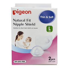 Pigeon Natural Fit  Nipple Shield, Large - Pack of 2