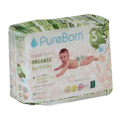 Pureborn Size 3 - 5.5 to 8 kg - 28 diapers
