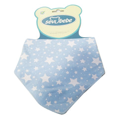 Sevi Bebe Scarf Bib - Blue Stars