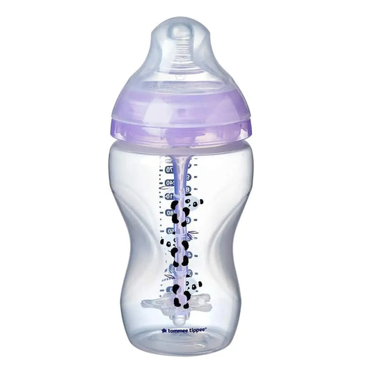 Tommee Tippee Advanced Anti Colic Heat Sensing Feeding Bottle, (340ml ) - Purple Tommee Tippee