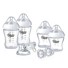 مجموعة زجاجات الرضاعة ألترا من Tommee Tippee - شفاف (زجاجتان: 150 مل) - (زجاجتان: 260 مل)