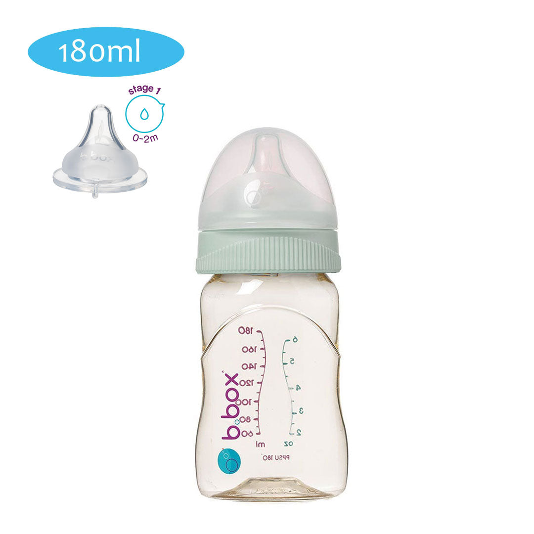 B.Box PPSU Baby Bottle Sage - 180ml