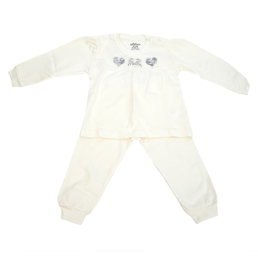 Aziz Bebe Baby Double Set - White