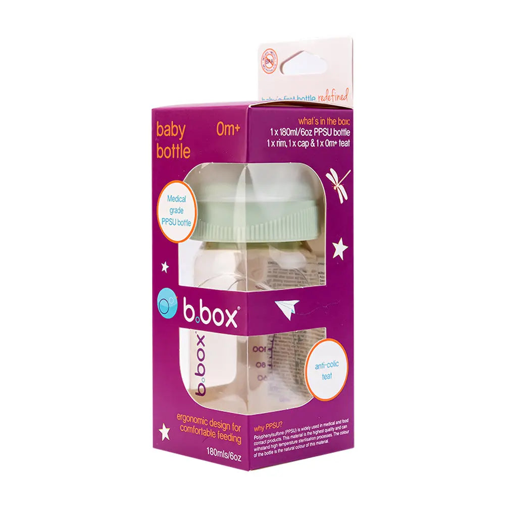 B.Box PPSU Baby Bottle Sage - 180ml B.Box