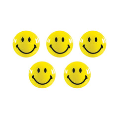 Smiley White Board Magnets - 5 pieces