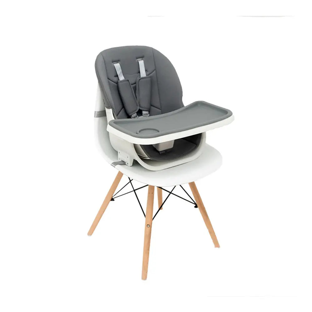 Olmitos Wooden Highchair - Dark Grey Olmitos