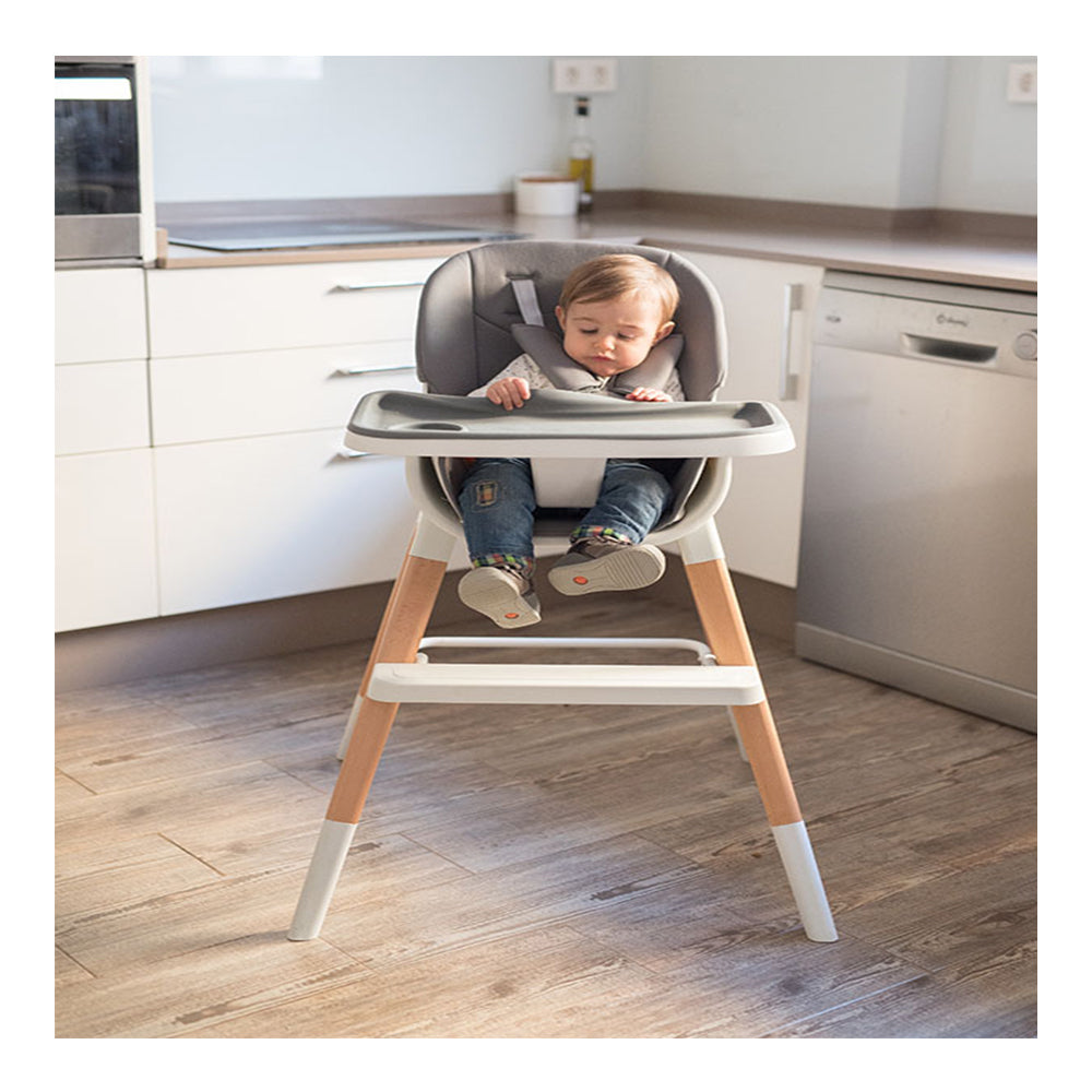 Olmitos Wooden Highchair - Dark Grey