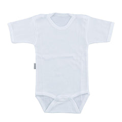 SEBI Half Sleeve Baby Bodysuit - White