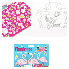 Flamingos Artist Pad