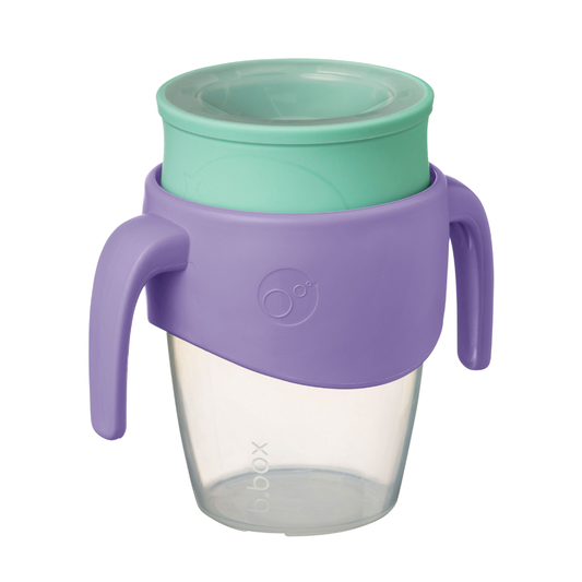Sip smartly with the B.Box 360 Cup! This Aussie-made cup has a lip activated lid to keep spills at bay, and its 250ml capacity keeps your cold or warm drinks fresh and at the right temperature. Enjoy mess-free drinks with the stylish and practical B.Box 360 Cup!