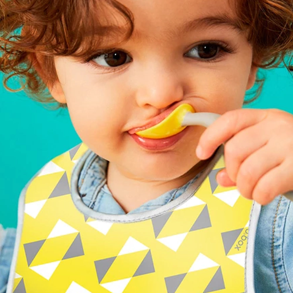 بي بوكس ​​مريلة سفر + ملعقة - لصق باين