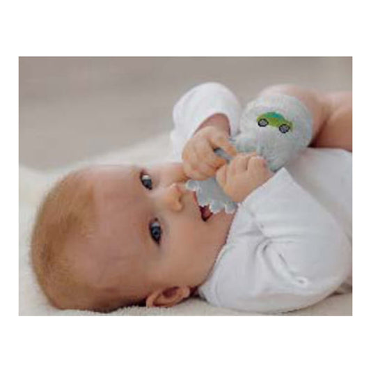Baby Jem Teething Socks - Grey