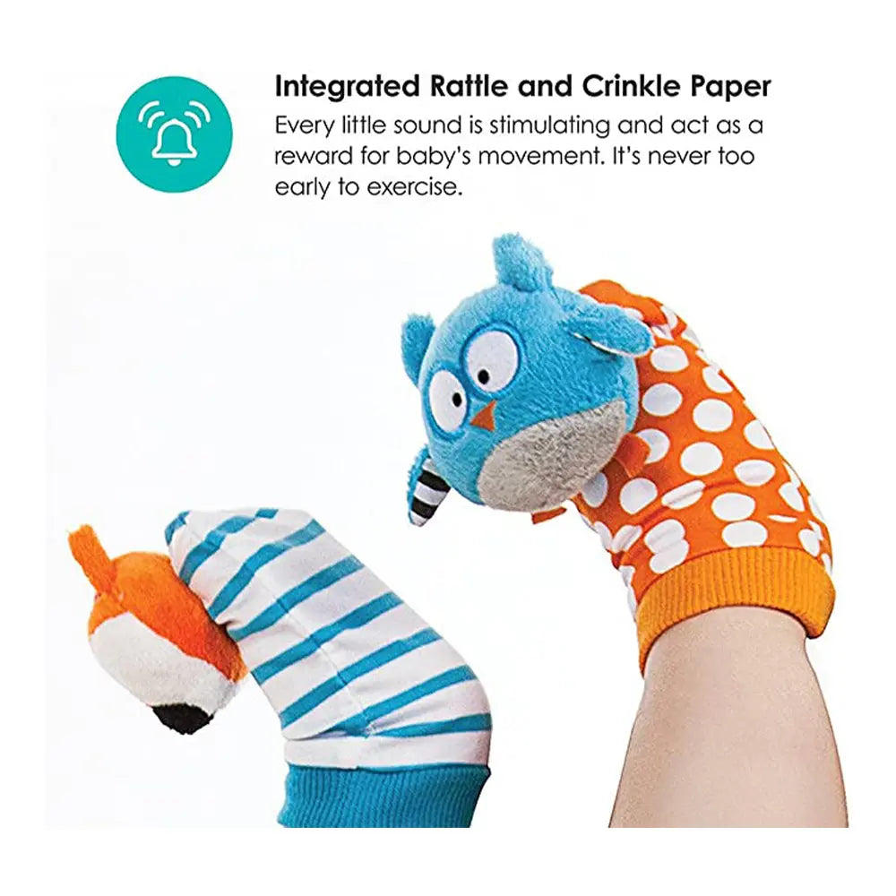 BBluv Foot Finders - Owl and Fox ( 0+ Months) BBLuv