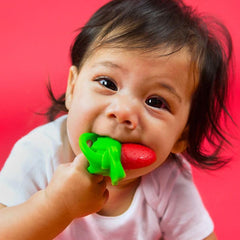 The Smoothies teethers from Baby Banana are easy to grasp. Teethers to soothe sore teething gums. Suitable for children from 0 to 36 months. Made in the USA from food grade silicone. Free from BPA, Latex and phthalate. Safe in the dishwasher and the freezer.