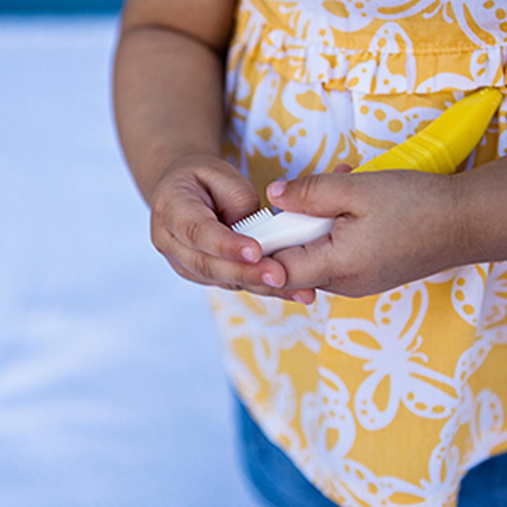 Baby Banana Infant Toothbrush - Yellow - (12 to 24 Months) - Mama's First