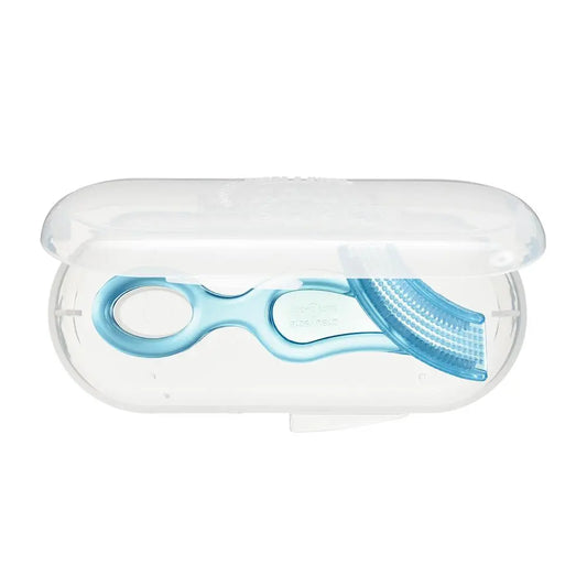 Baby Buddy Babys 1st Toothbrush with Carrying Case - Blue - ( 4 Months+) Baby Buddy