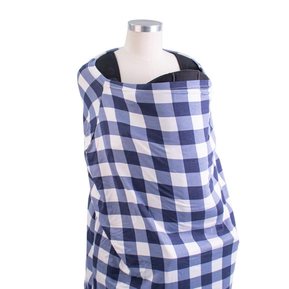 Bebe Au Lait Buffalo Check 5 in 1 Cover, Nursing and Cart Cover - Mama's First