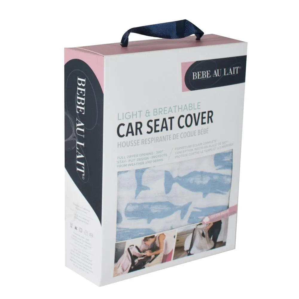 Bebe Au Lait Muslin Car Seat Cover -  Moby Bebe au Lait