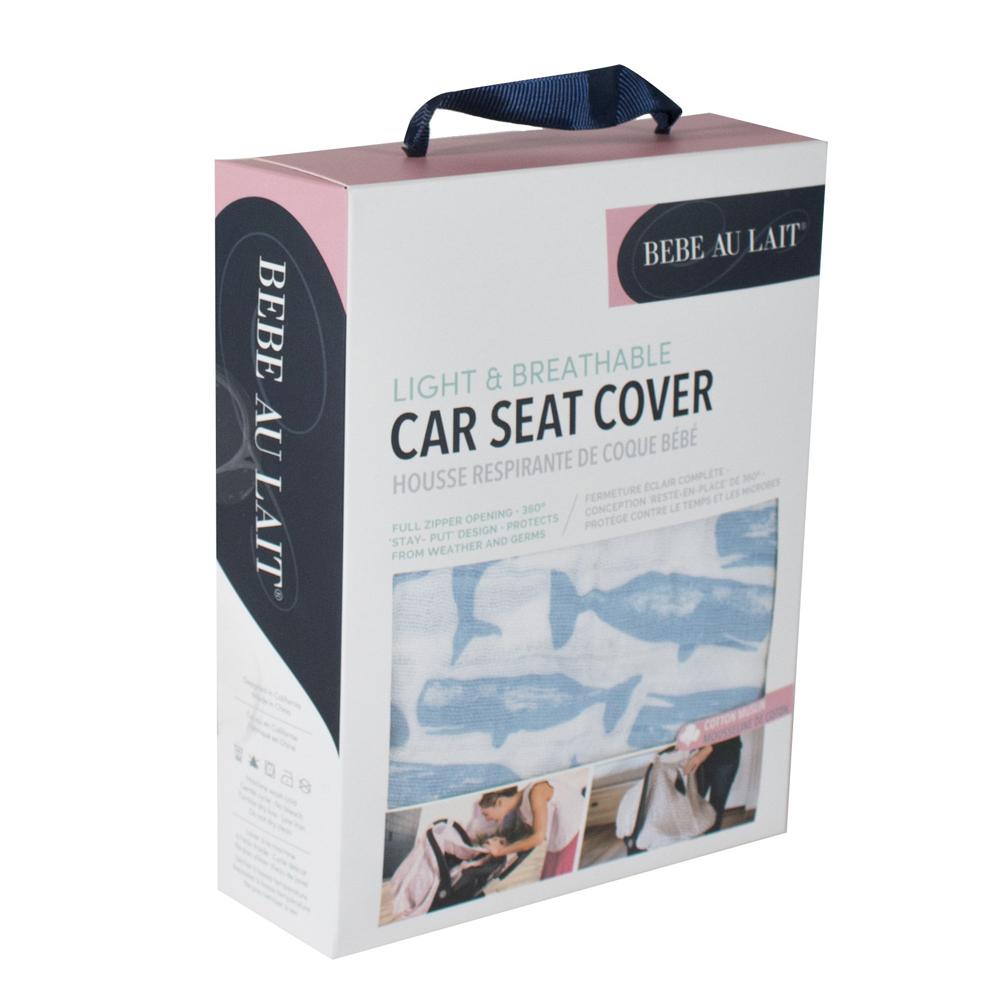 Bebe Au Lait Muslin Car Seat Cover -  Moby - Mama's First