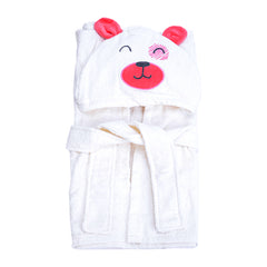 Bebi Tof Bathrobe Set - Pink Teddy Bear