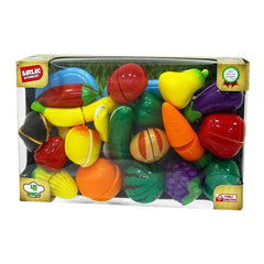 Birlik Oyuncak Set of Vegetables and Fruits Toys - Pack of 41