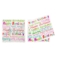 Birthday Napkins - Happy Birthday