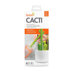 Boon Cacti Bottle Cleaning Brush Set - Pack of 4 - Green