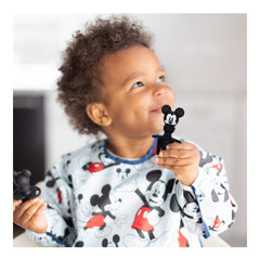 Bumkins Silicone Chewtensils Baby Fork and Spoon Set - Mickey Mouse