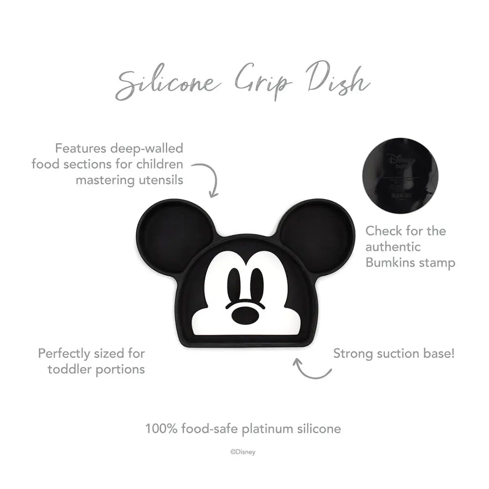 Bumkins Silicone Grip Dish - Mickey Mouse Bumkins