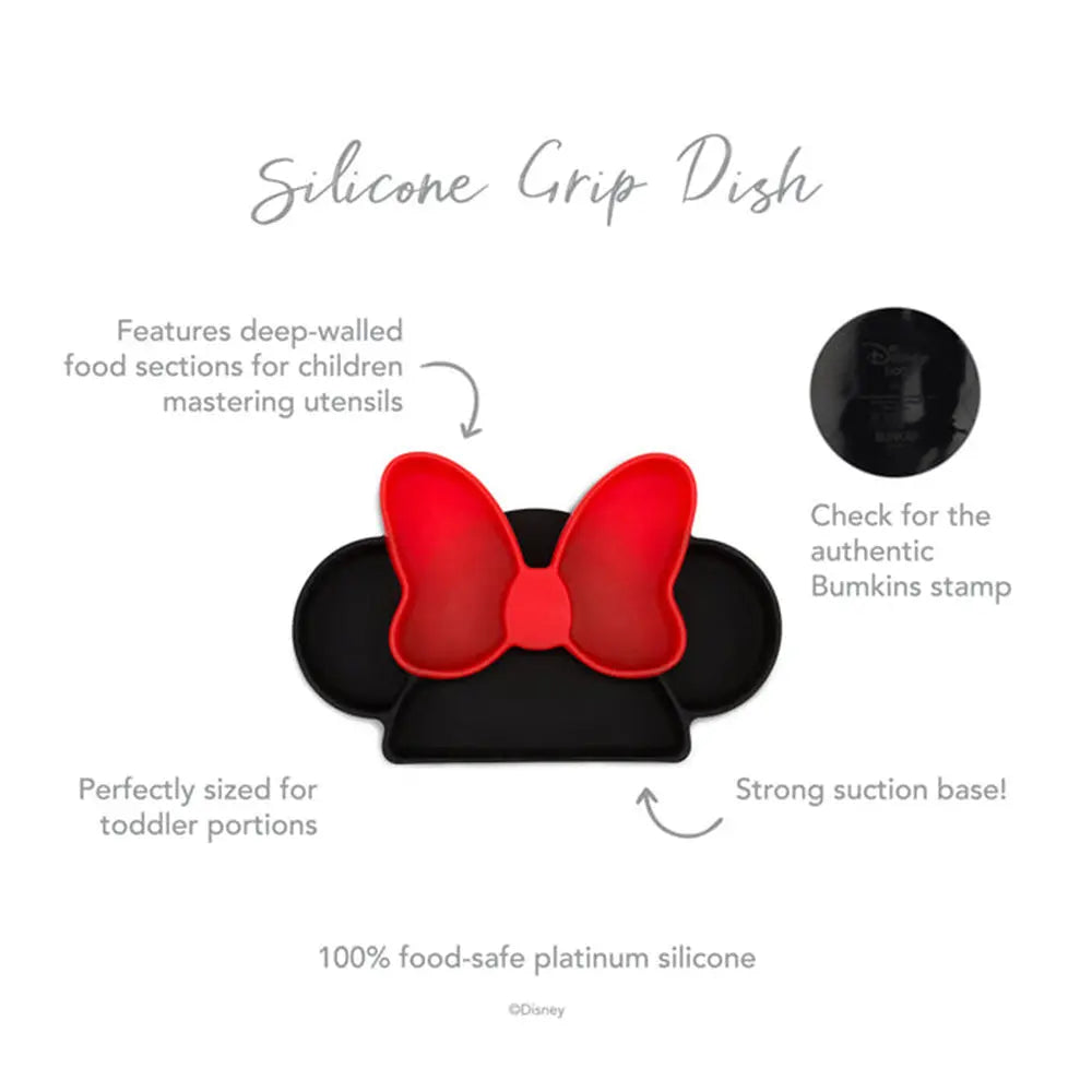 Bumkins Silicone Grip Dish - Minnie Mouse Bumkins