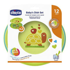 Chicco Dish Set +12 months - Green