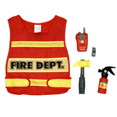 Children Firefighter Costume, Vest style kit