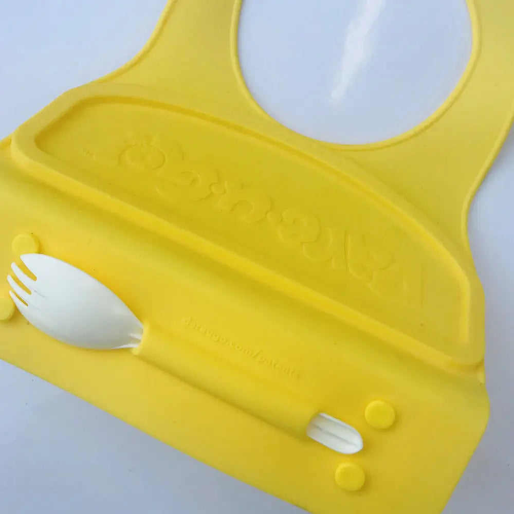 Dare-U-Go One-Piece Bib & Baby Plate - Yellow Dare-U-Go
