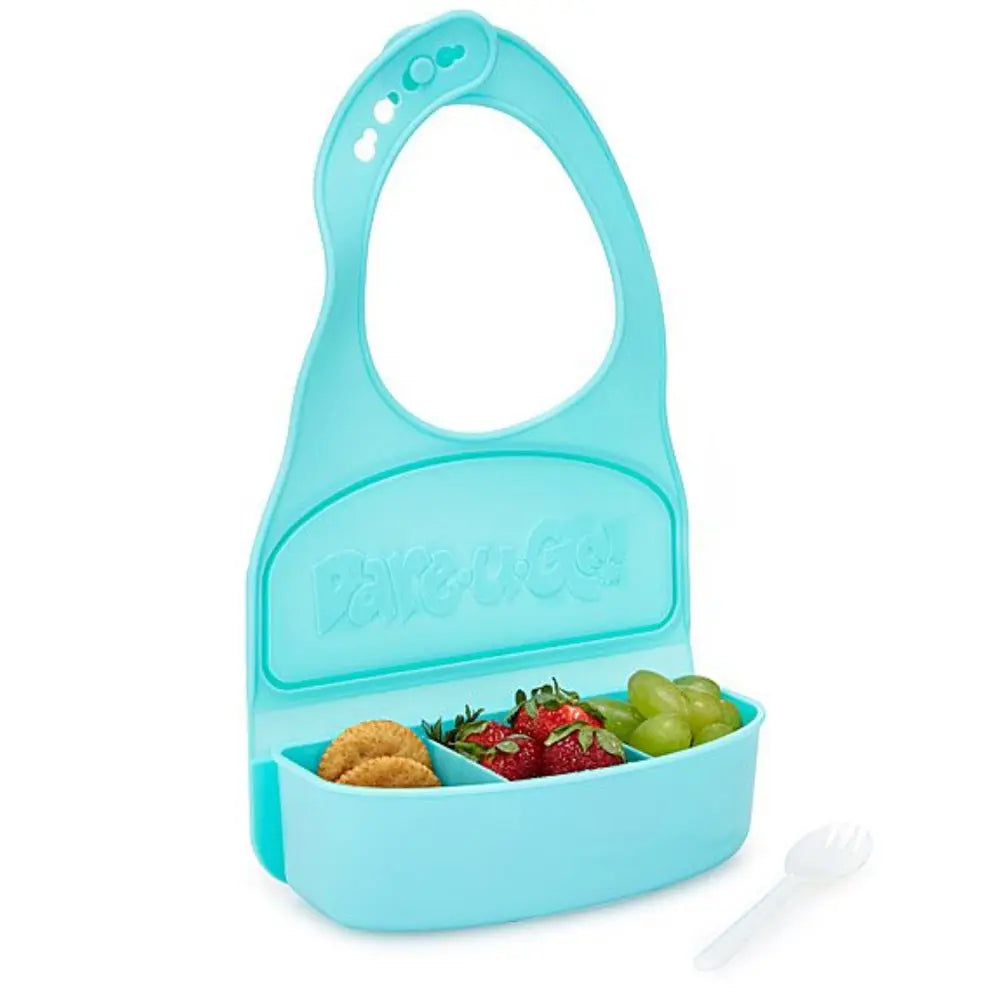 Dare-U-Go One-Piece Bib & Baby Plate  - Turquoise Dare-U-Go