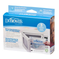 Dr Browns Microwave Steam Sterilizer Bags - Pack of 5